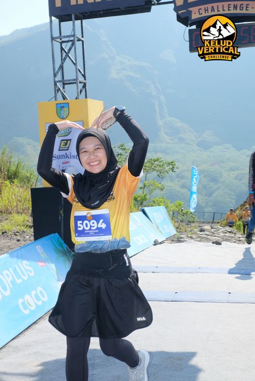 Race photo from Kelud Vertical Challenge 2024