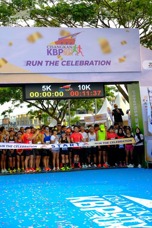 Race photo from CISANGKAN KBP CITY RUN 2025