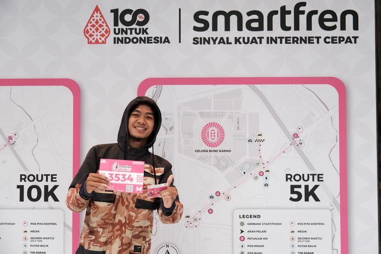 Race photo from Smartfren Run 2024