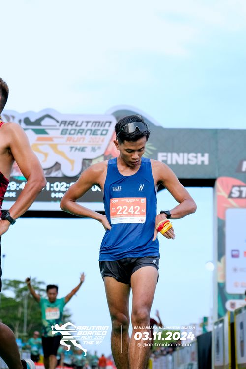 Race photo from Arutmin Borneo Run 2024
