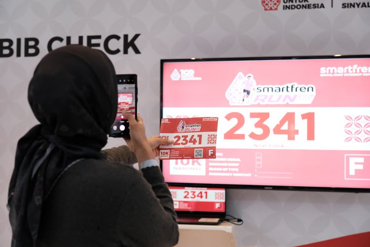 Race photo from Smartfren Run 2024