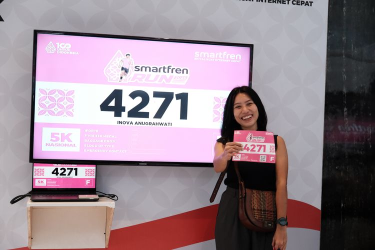 Race photo from Smartfren Run 2024