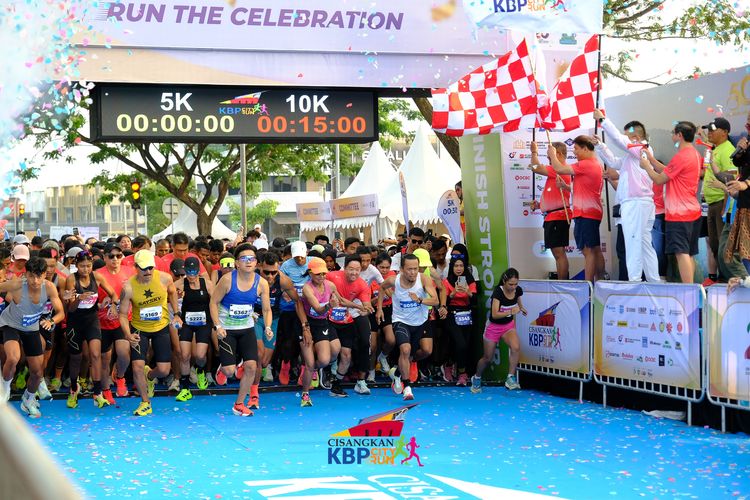 Race photo from CISANGKAN KBP CITY RUN 2025