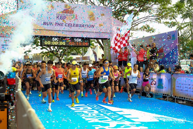 Race photo from CISANGKAN KBP CITY RUN 2025