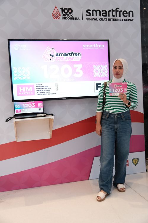 Race photo from Smartfren Run 2024