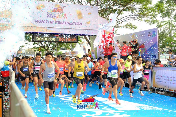 Race photo from CISANGKAN KBP CITY RUN 2025