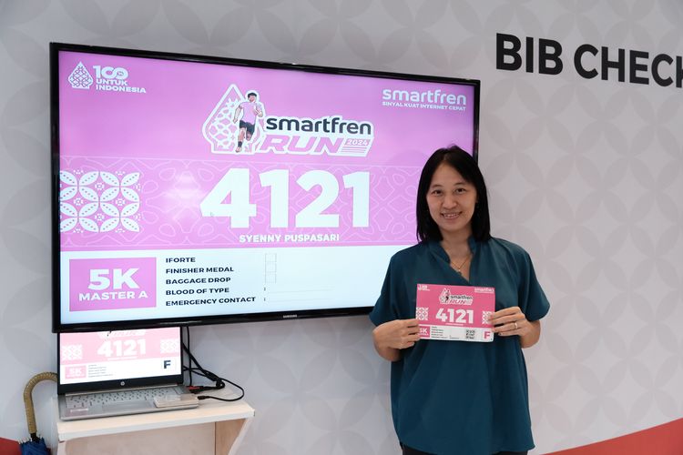 Race photo from Smartfren Run 2024