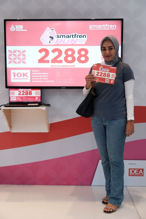 Race photo from Smartfren Run 2024