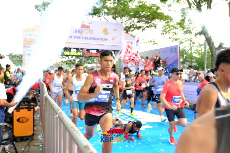 Race photo from CISANGKAN KBP CITY RUN 2025
