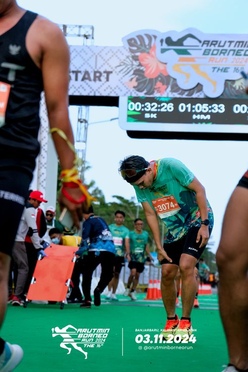 Race photo from Arutmin Borneo Run 2024