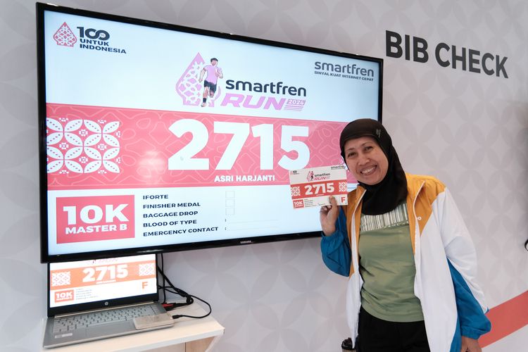 Race photo from Smartfren Run 2024