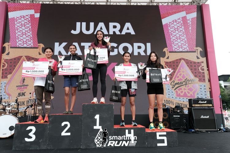 Race photo from Smartfren Run 2024