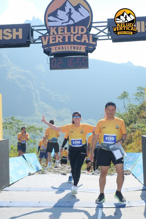 Race photo from Kelud Vertical Challenge 2024