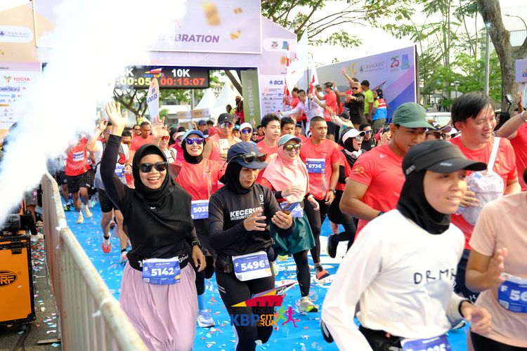 Race photo from CISANGKAN KBP CITY RUN 2025