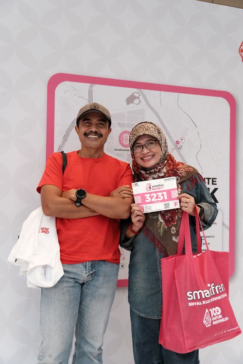 Race photo from Smartfren Run 2024
