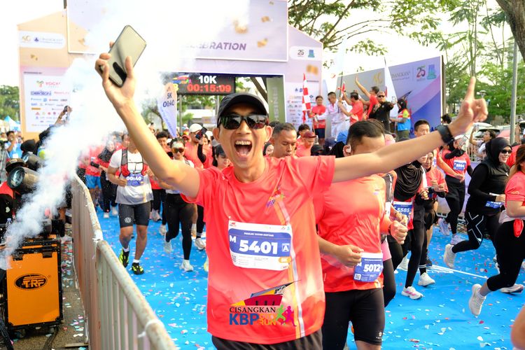 Race photo from CISANGKAN KBP CITY RUN 2025