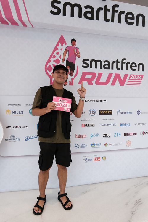 Race photo from Smartfren Run 2024