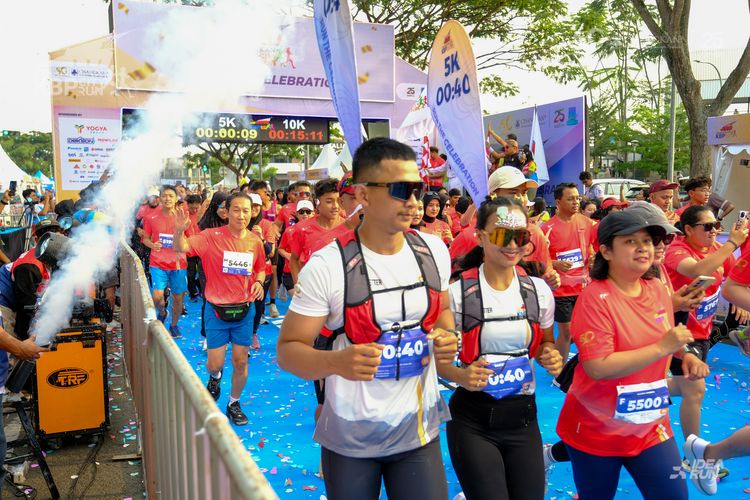 Race photo from CISANGKAN KBP CITY RUN 2025