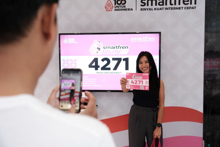 Race photo from Smartfren Run 2024