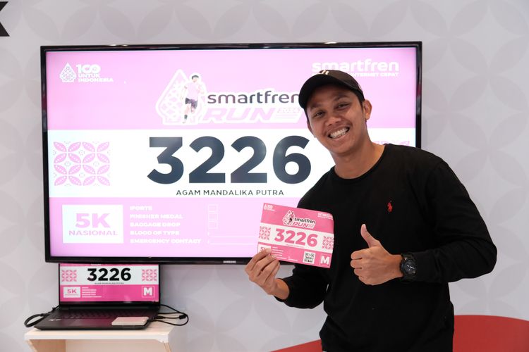 Race photo from Smartfren Run 2024