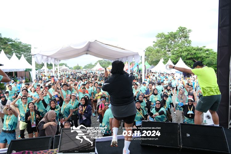 Race photo from Arutmin Borneo Run 2024