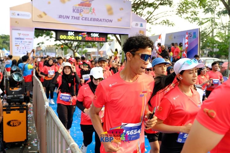 Race photo from CISANGKAN KBP CITY RUN 2025