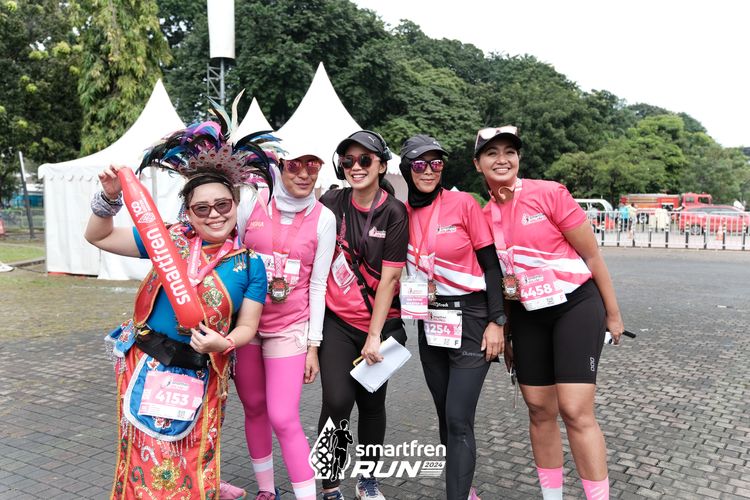 Race photo from Smartfren Run 2024