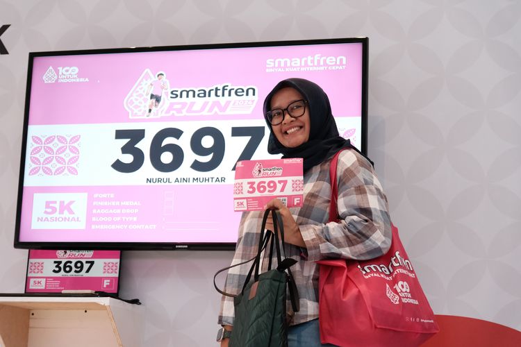 Race photo from Smartfren Run 2024
