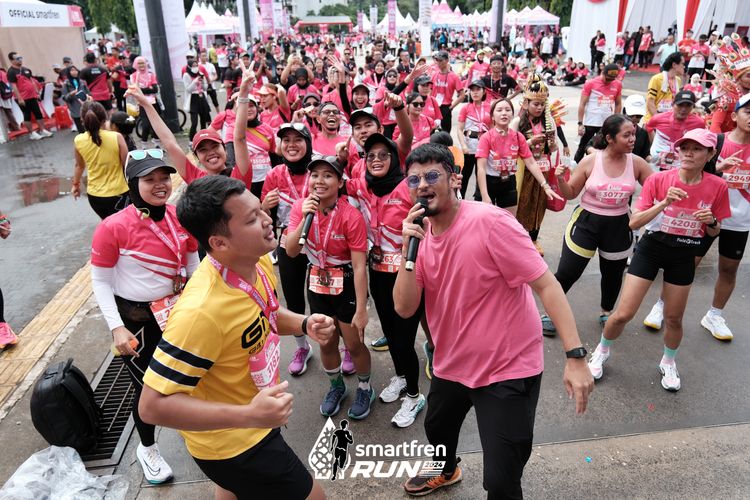 Race photo from Smartfren Run 2024