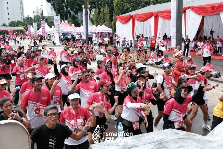 Race photo from Smartfren Run 2024