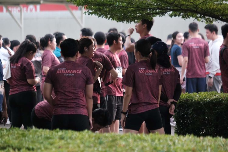 Race photo from Assurance Fun Run 2024