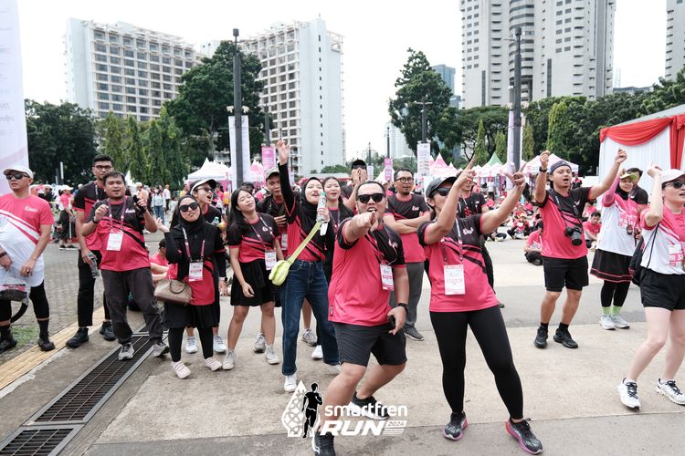 Race photo from Smartfren Run 2024