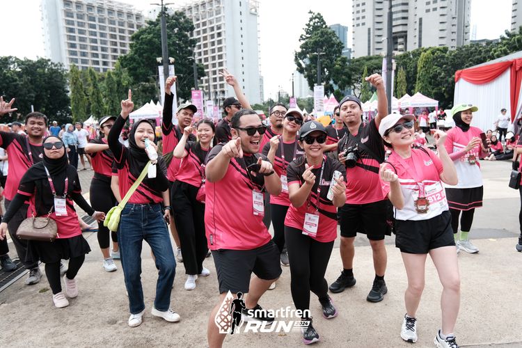 Race photo from Smartfren Run 2024
