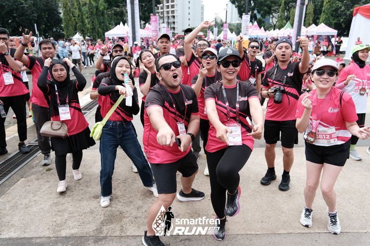 Race photo from Smartfren Run 2024