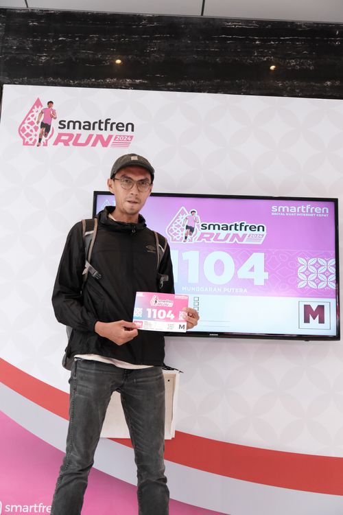 Race photo from Smartfren Run 2024