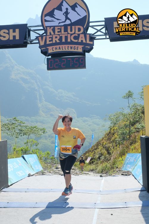 Race photo from Kelud Vertical Challenge 2024