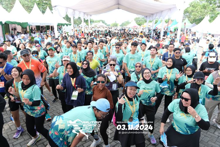 Race photo from Arutmin Borneo Run 2024
