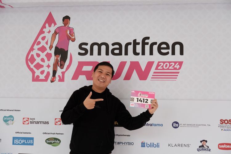 Race photo from Smartfren Run 2024