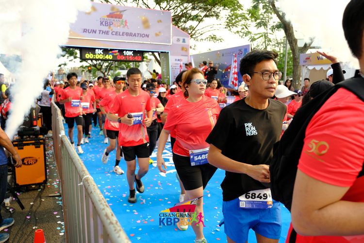 Race photo from CISANGKAN KBP CITY RUN 2025