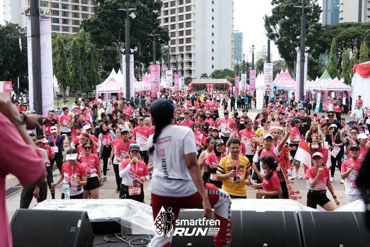 Race photo from Smartfren Run 2024