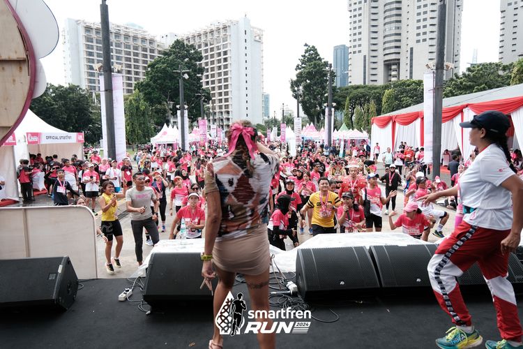 Race photo from Smartfren Run 2024