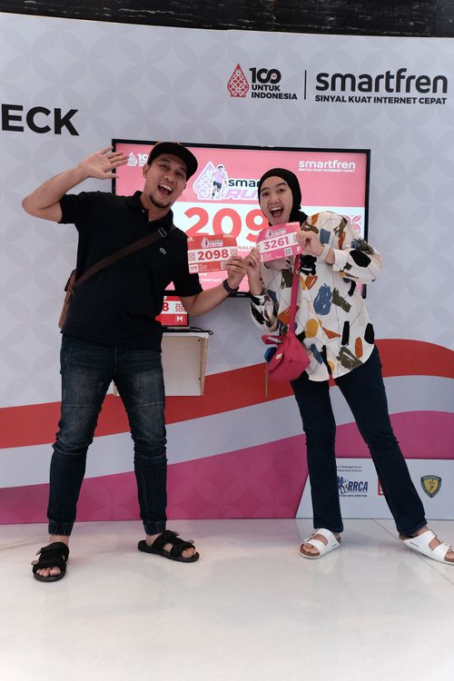 Race photo from Smartfren Run 2024