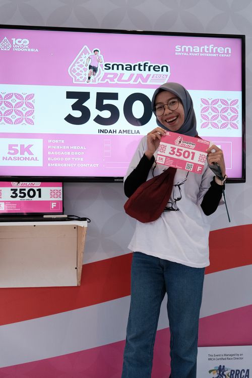 Race photo from Smartfren Run 2024
