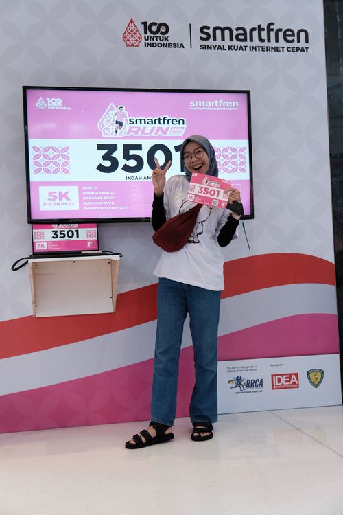 Race photo from Smartfren Run 2024