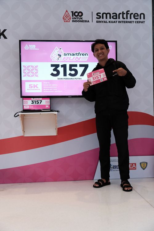 Race photo from Smartfren Run 2024