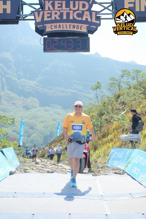 Race photo from Kelud Vertical Challenge 2024