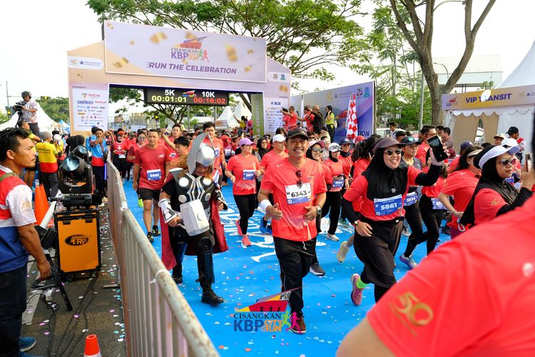 Race photo from CISANGKAN KBP CITY RUN 2025