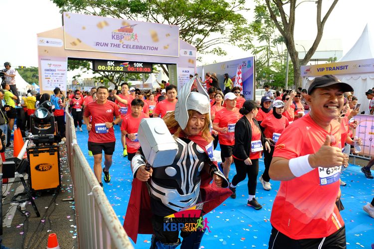 Race photo from CISANGKAN KBP CITY RUN 2025