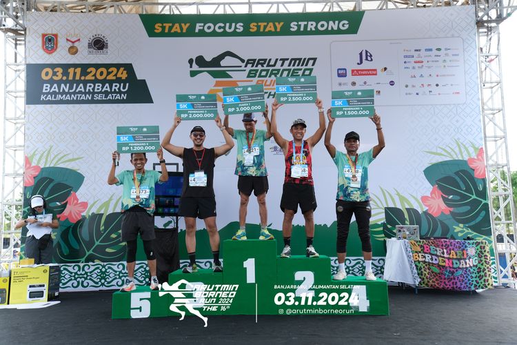 Race photo from Arutmin Borneo Run 2024