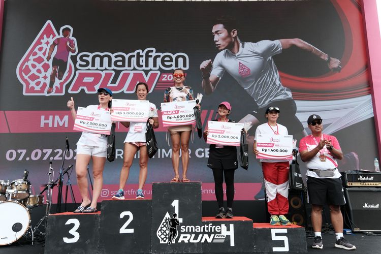 Race photo from Smartfren Run 2024